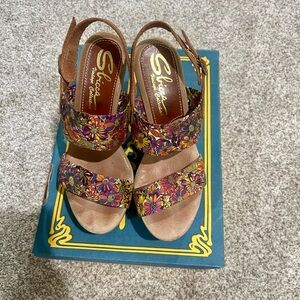 Sbicca Fabiana Vintage Collection Platform Floral Sandals